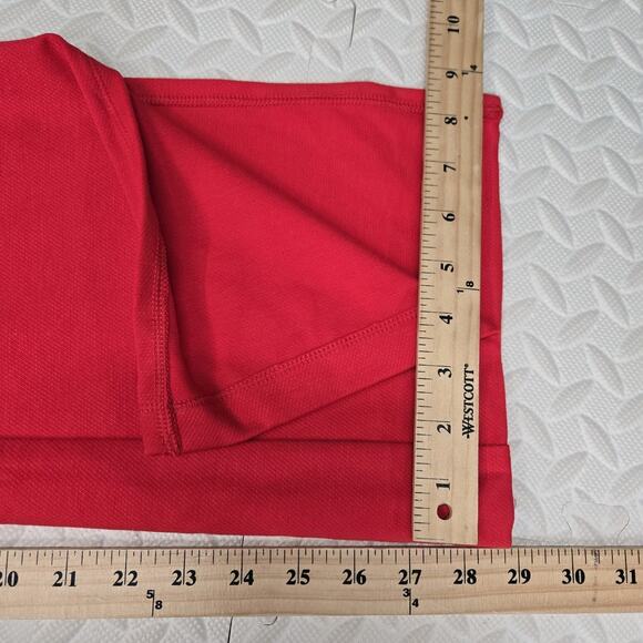 Anthropologie Maeve Wide Leg Pants Womens Medium Petite Red Pull On Knit Stretch - Picture 11 of 11